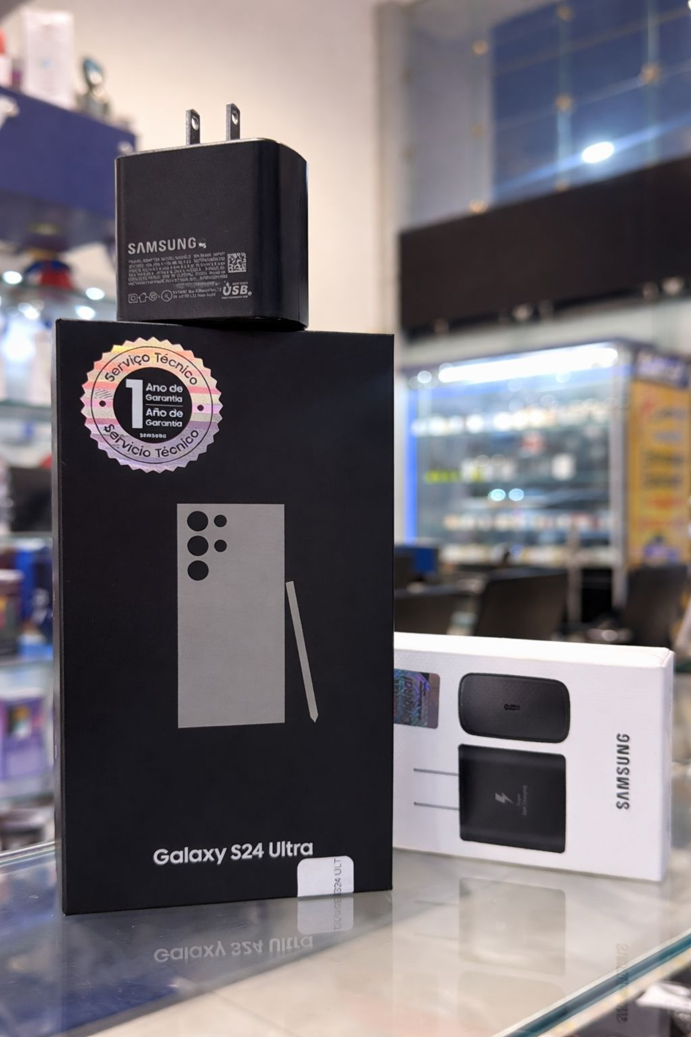 Dispositivos Apple y Android en exhibición